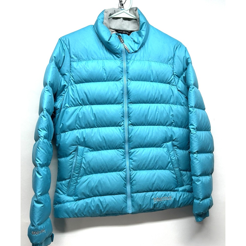Marmot 650 Fill Women's Puffer Jacket Bright Blue Size Small (HU)
